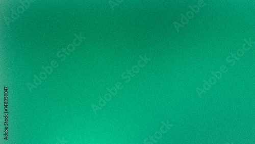 Green grainy gradient texture, realistic noise effect background