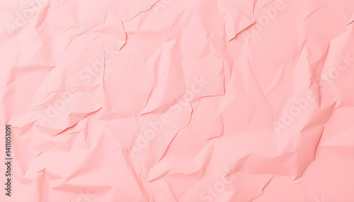 pink crumpled paper