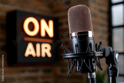 Streaming online - podcast dialogue, live transmission, blog narration, radio background, digital speech, on-air message, media platform, microphone audio, voice channel, broadcasting network.
