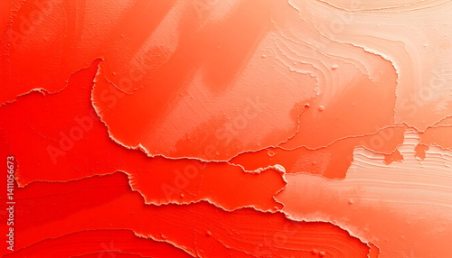 red paint on the wall
