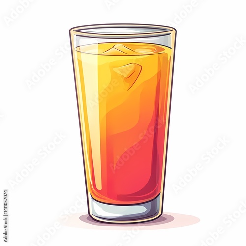 Refreshing Iced Tea Lemonade: Sweet and Organic Summer Mocktail in a Stylish Beverage Glass