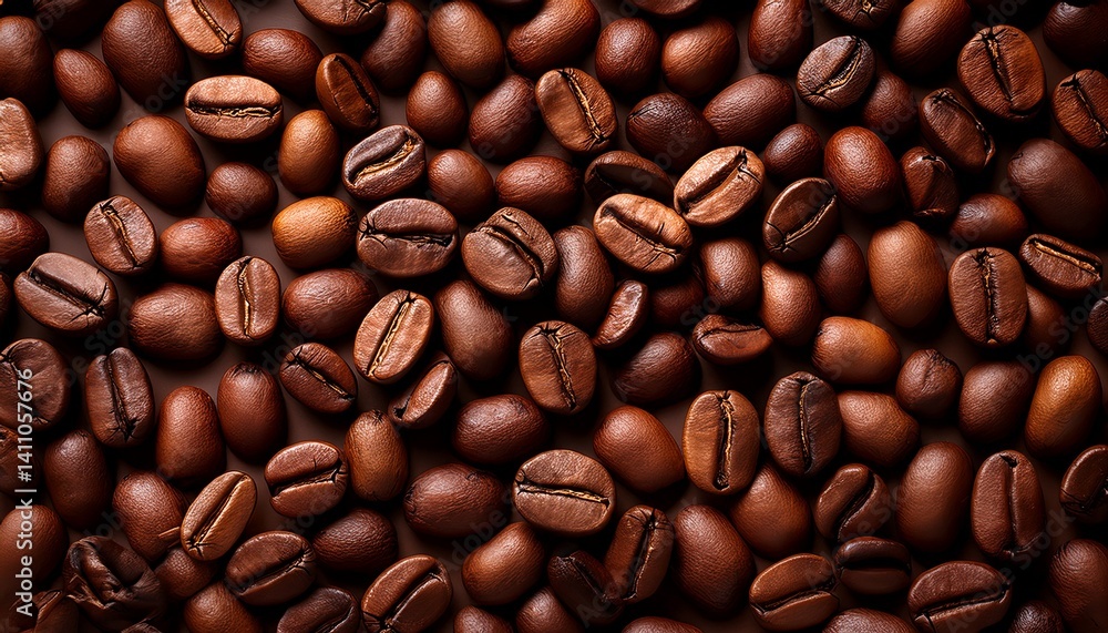 Obraz premium Coffee beans closeup background