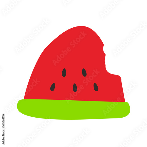 Obraz na płótnie Cute watermelon vector icon
w salonie