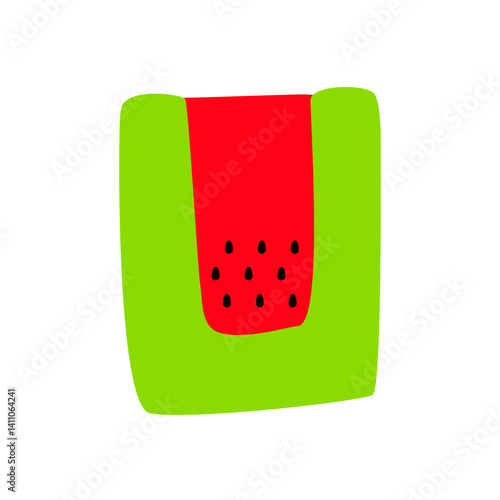 Obraz na płótnie Cute watermelon vector icon
w salonie