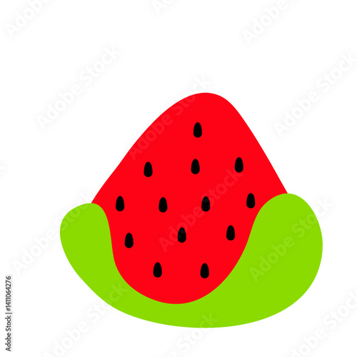 Obraz na płótnie Cute watermelon vector icon
w salonie