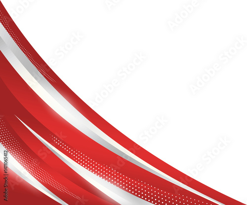 Elegant Gold and Red Corner Border Background