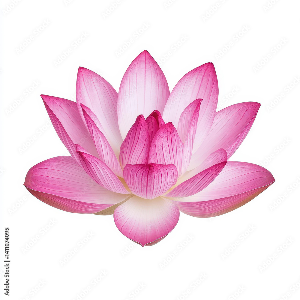 Delicate pink lotus bloom stands out against a pure white backdrop, showcasing natural beauty with elegance and grace. Delicate pink lotus bloom stands out against a pure white backdrop, showcasing natural beauty with elegance and grace.