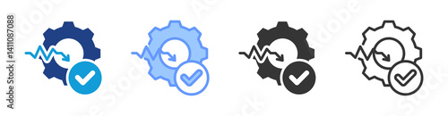 Crisis Management icon set multiple style collection