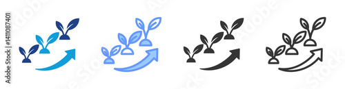 Sustainable Development icon set multiple style collection