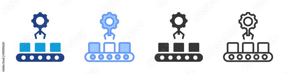 Industrial Product icon set multiple style collection Industrial Product icon set multiple style collection
