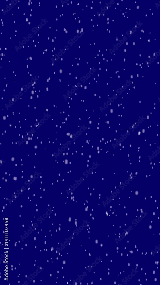 雪が降るエフェクトの背景素材(縦長、紺色の背景) 雪が降るエフェクトの背景素材(縦長、紺色の背景)
