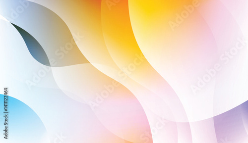 Futuristic Color Design Geometric Wave Shape. For Template Cell Phone Backgrounds. Vector Illustration with Color Gradient.