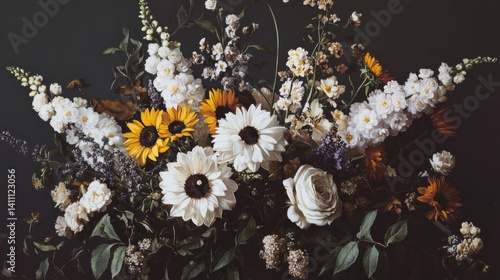 17th-century oil painting of an opulent floral July bouquet