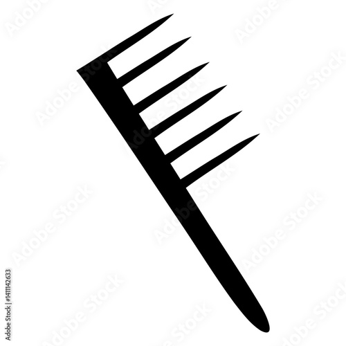 comb hairstyle tools icon logo