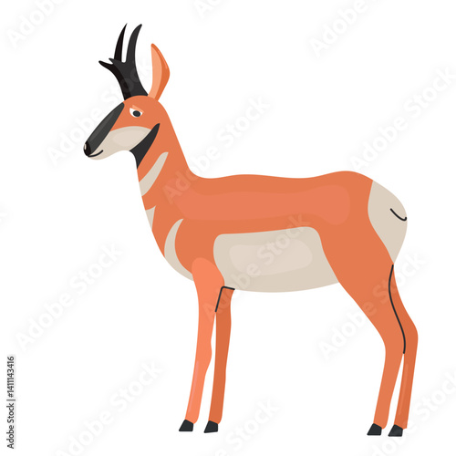 Pronghorn icon clipart avatar logotype isolated illustration
