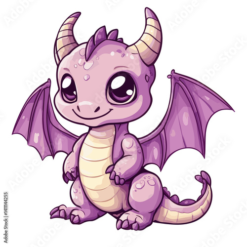Dragon art purple illustration vector