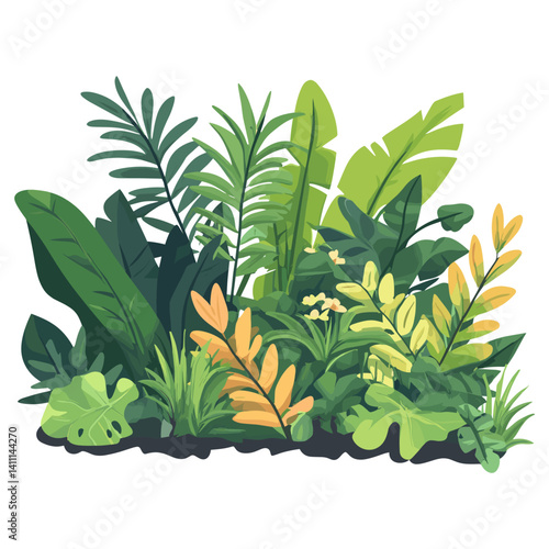 Jungle vegetation jungle nature plants vector