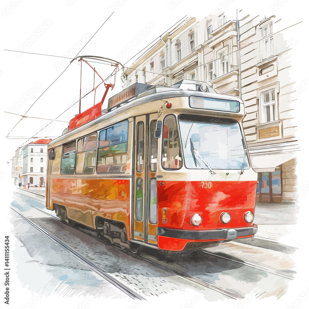 Fototapeta premium tram in lisbon