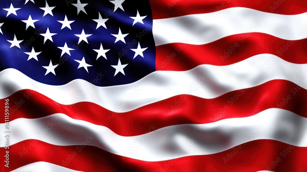 Waving US flag, patriotic backdrop, national pride, American symbol, website design Waving US flag, patriotic backdrop, national pride, American symbol, website design