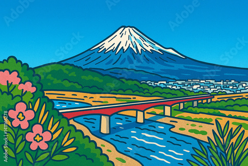 この街と富士の間で