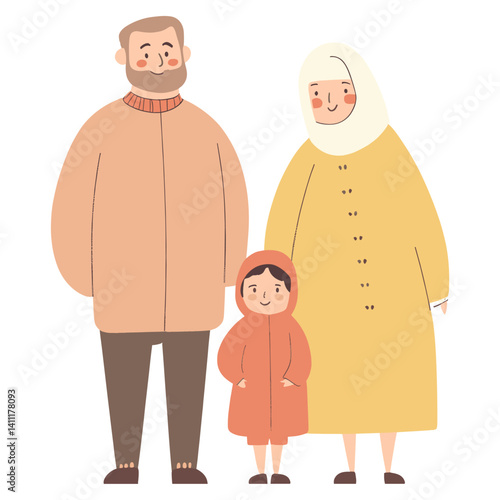 Illustration clothing child raincoat vector