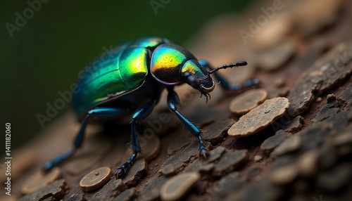 Wallpaper Mural  Gem beetles perched in the bark of trees Torontodigital.ca