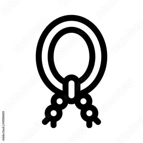 pendant icon with line style, perfect for user interface projects