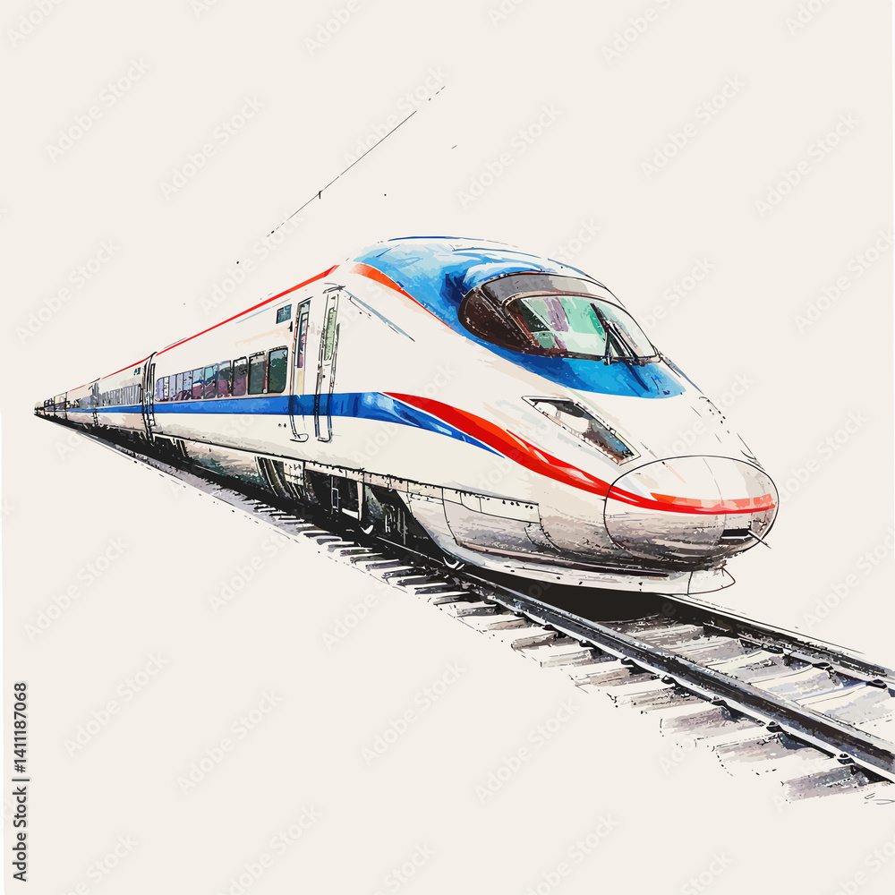 Fototapeta premium train on the station