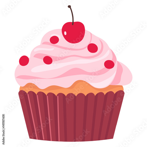 Cup cake illustration cupcake dessert vector