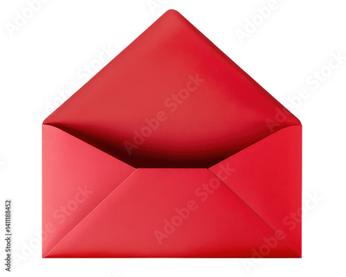 red envelope on white background