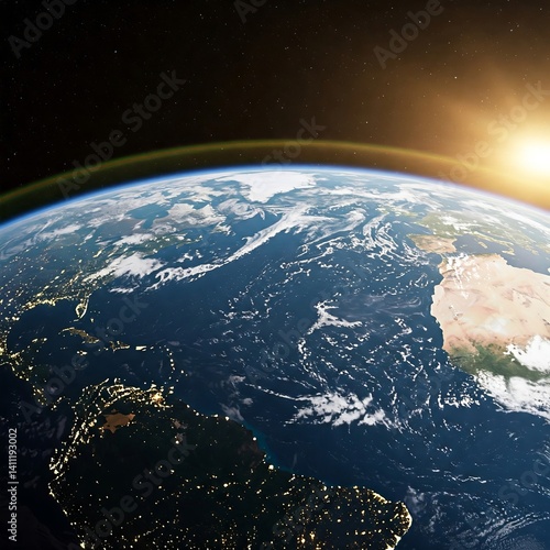 earth in space
