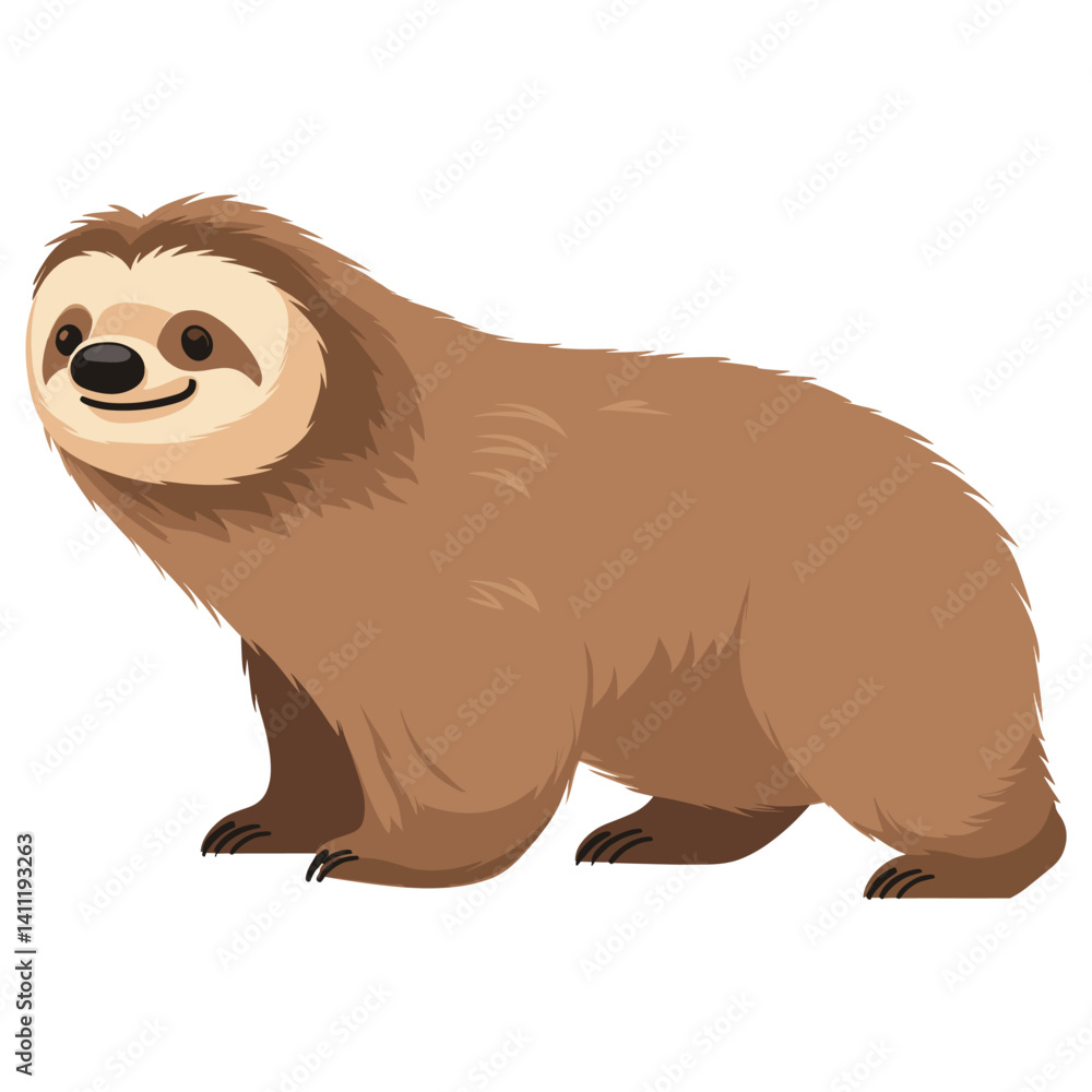 Fototapeta premium Sloth sloth illustration wildlife vector