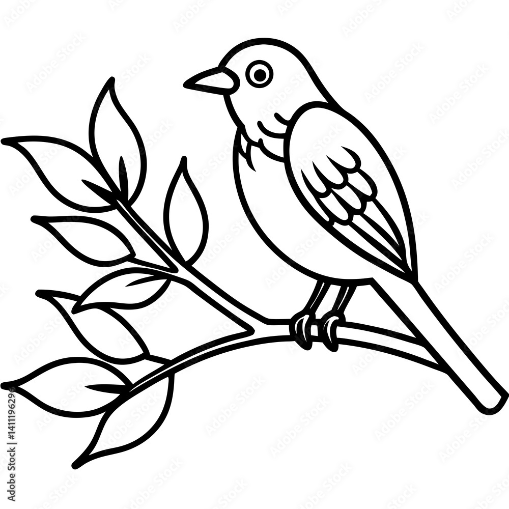 Obraz premium bird on a branch