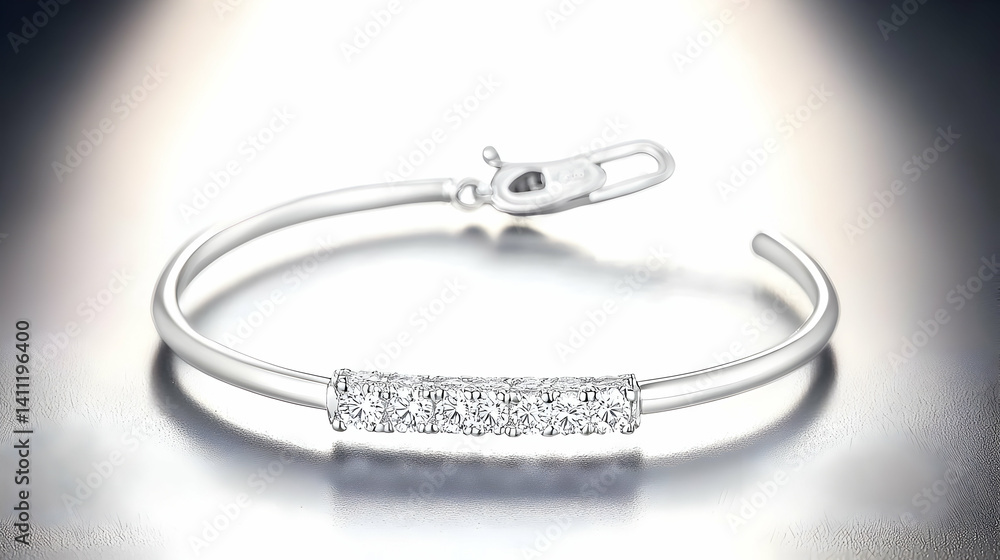 Silver Bracelet With Delicate Design Silver Bracelet With Delicate Design