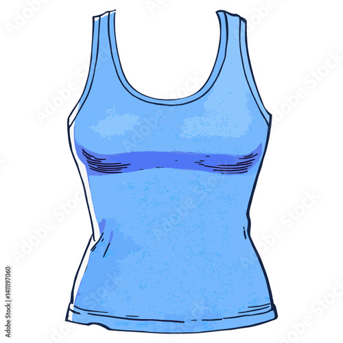 Tank top illustration clothing fashion vector