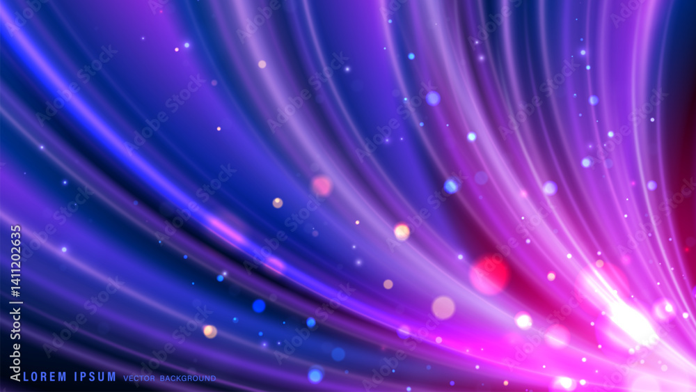Fototapeta premium Dynamic abstract background featuring sweeping, curved light trails