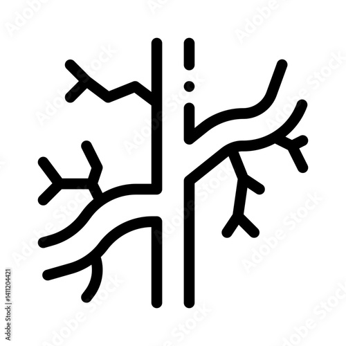 nerve line icon