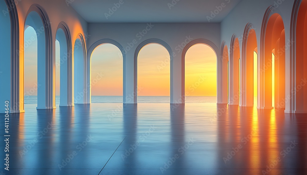 Obraz premium Sunrise Archway Ocean View