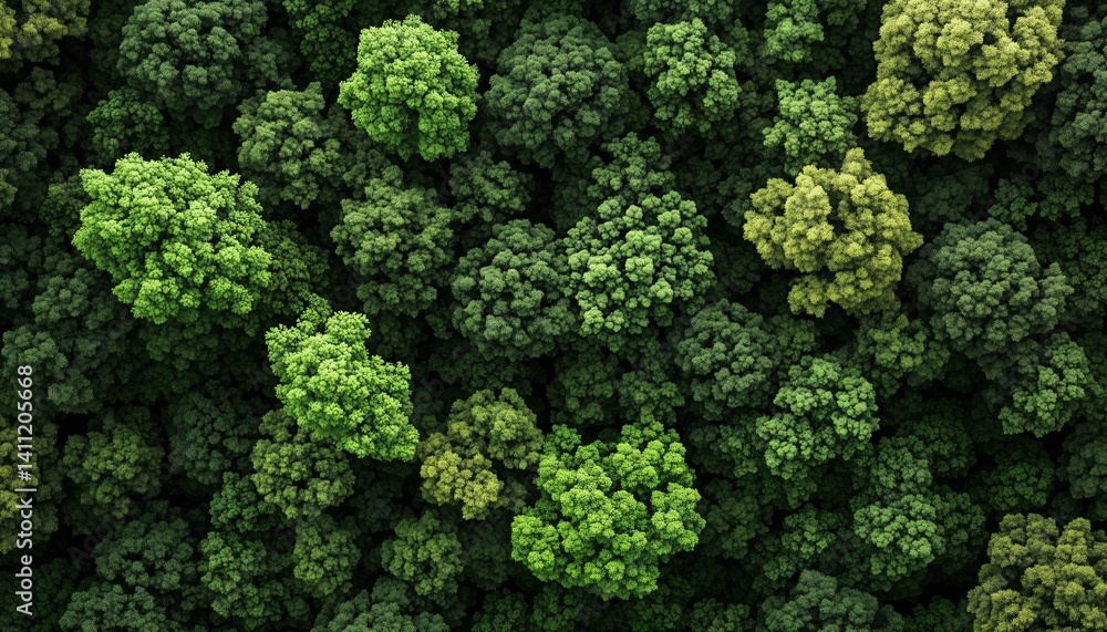 Aerial view green forest nature environment, natural gardening park Aerial view green forest nature environment, natural gardening park