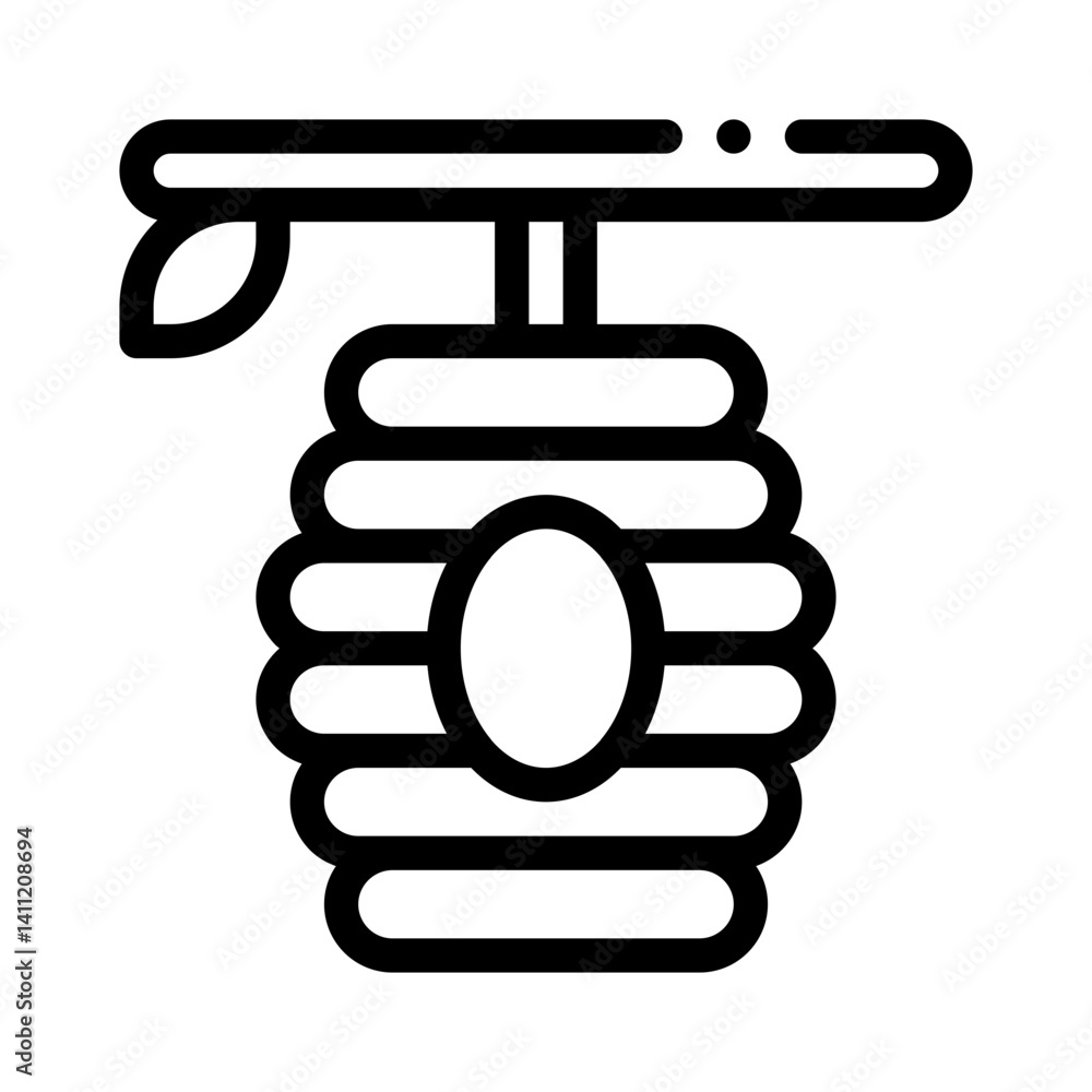 bee hive line icon bee hive line icon