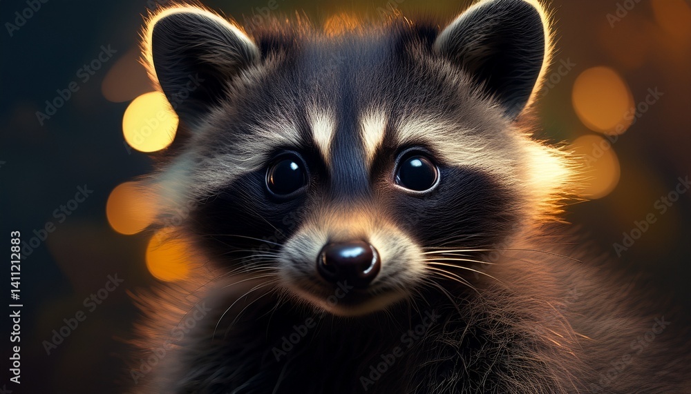 Obraz premium Portrait Waschbär