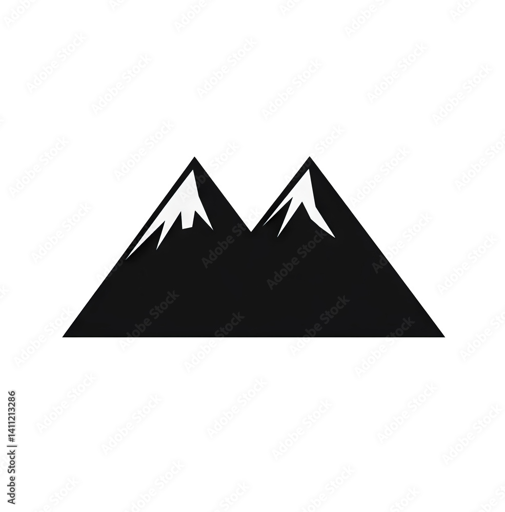 mountain icon on transparent background mountain icon on transparent background