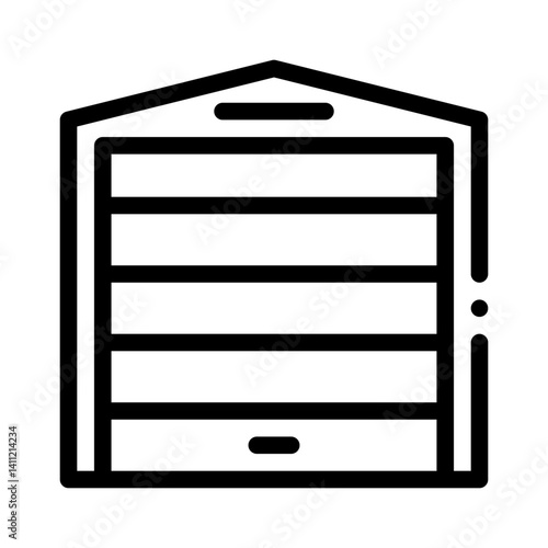 garage line icon