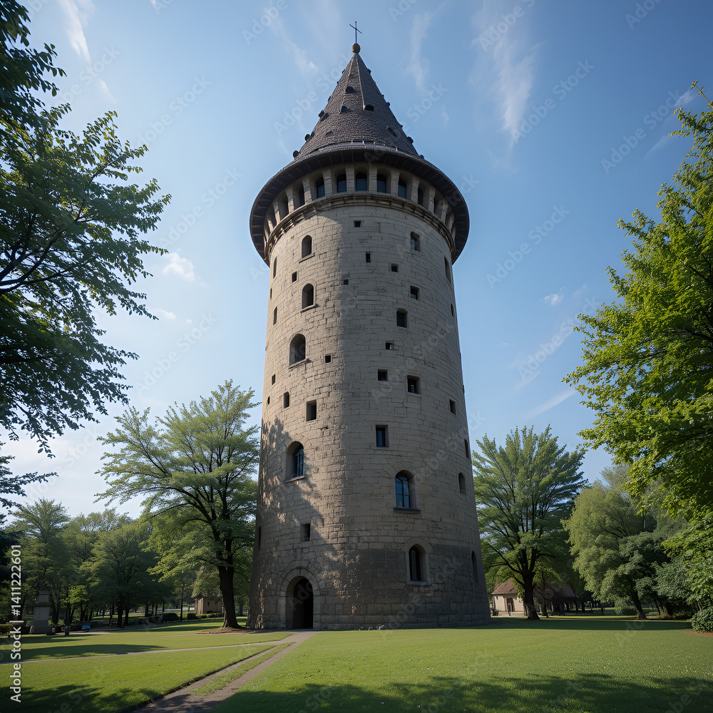 Schiefer Glockenturm in Gau-Weinheim / Rheinhessen Schiefer Glockenturm in Gau-Weinheim / Rheinhessen