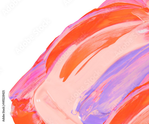 Paint png background, abstract art in textured acrylic paint