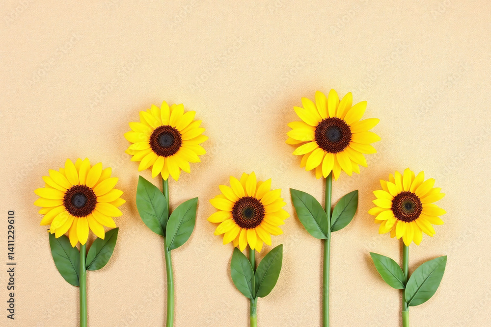 Fototapeta premium bunch of sunflowers sitting on top of a table