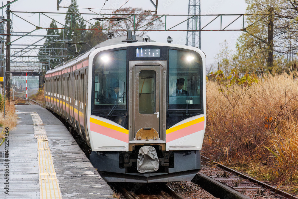 JR上越線のローカル電車が入ってきた。
JR五日町駅。
寂れた雰囲気が良い感じ。
新潟県魚沼市 - 2024年11月30日
JR上越線のローカル電車が入ってきた。
JR五日町駅。
寂れた雰囲気が良い感じ。
新潟県魚沼市 - 2024年11月30日