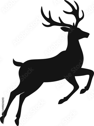A Deer in a Leaping Position
