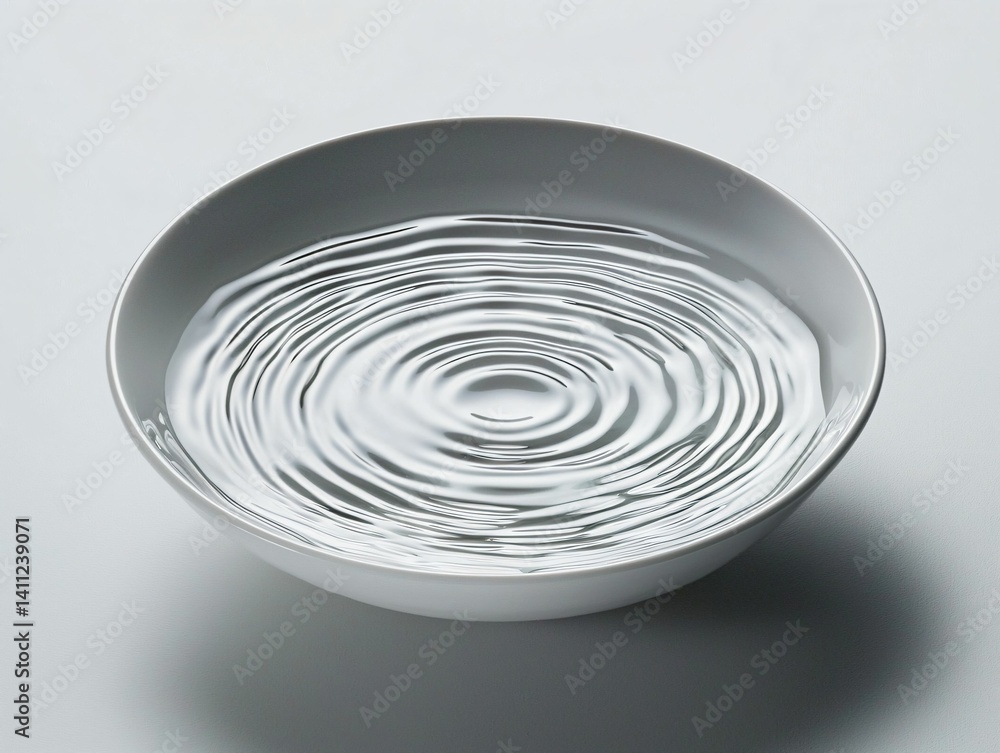 Water Ripples in Bowl Water Ripples in Bowl