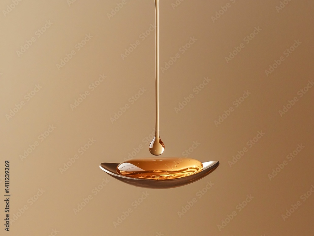 Honey Drop on Spoon Honey Drop on Spoon